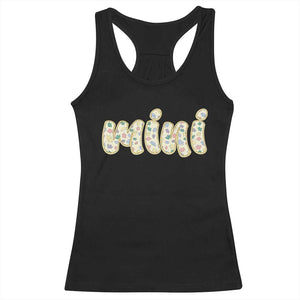 Autism Mini Racerback Tank Top Autism Awareness Mental Health Puzzle Glitter Print TS11 Black Print Your Wear