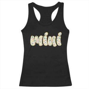 Autism Mini Racerback Tank Top Autism Awareness Mental Health Puzzle Glitter Print TS11 Black Print Your Wear