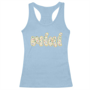 Autism Mini Racerback Tank Top Autism Awareness Mental Health Puzzle Glitter Print TS11 Light Blue Print Your Wear