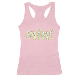 Autism Mini Racerback Tank Top Autism Awareness Mental Health Puzzle Glitter Print TS11 Light Pink Print Your Wear