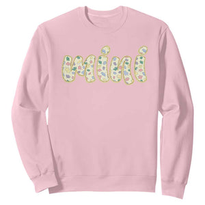 Autism Mini Sweatshirt Autism Awareness Mental Health Puzzle Glitter Print TS11 Light Pink Print Your Wear