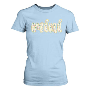 Autism Mini T Shirt For Women Autism Awareness Mental Health Puzzle Glitter Print TS11 Light Blue Print Your Wear