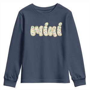 Autism Mini Youth Sweatshirt Autism Awareness Mental Health Puzzle Glitter Print TS11 Navy Print Your Wear