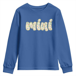 Autism Mini Youth Sweatshirt Autism Awareness Mental Health Puzzle Glitter Print TS11 Royal Blue Print Your Wear