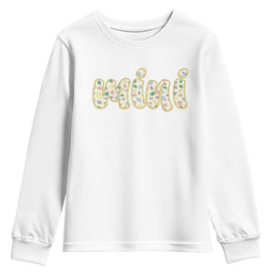 Autism Mini Youth Sweatshirt Autism Awareness Mental Health Puzzle Glitter Print TS11 White Print Your Wear