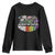 Celebrate The Spectrum Neurodiversity Youth Sweatshirt Flower Autism Awareness ASD ADHD TS11 Black Print Your Wear