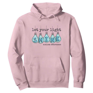 Let Your Light Shine Autism Awareness Hoodie Light Bulb Autism Acceptance TS11 Light Pink Print Your Wear