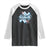 Autism Mama Coquette Puzzle Piece Pink Bow Raglan Shirt TS11 Black White Print Your Wear
