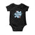 Autism Mini Coquette Puzzle Piece Pink Bow Baby Onesie TS11 Black Print Your Wear