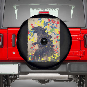 Funny Autism Awareness Japanese Giant Monster Spare Tire Cover Colorful Puzzles TS11 Black Print Your Wear