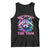 Funny Autism Awareness Racoon Tank Top Rizz Em With The Tism Meme Autistic TS11 Black Print Your Wear