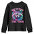 Funny Autism Awareness Racoon Youth Sweatshirt Rizz Em With The Tism Meme Autistic TS11 Black Print Your Wear