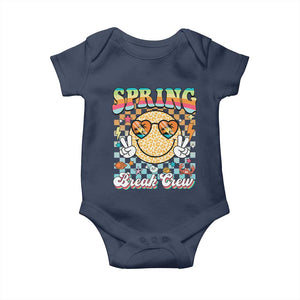 Funny Spring Break Crew Baby Onesie Spring Vacation Beach Family Matching TS11 Navy Print Your Wear