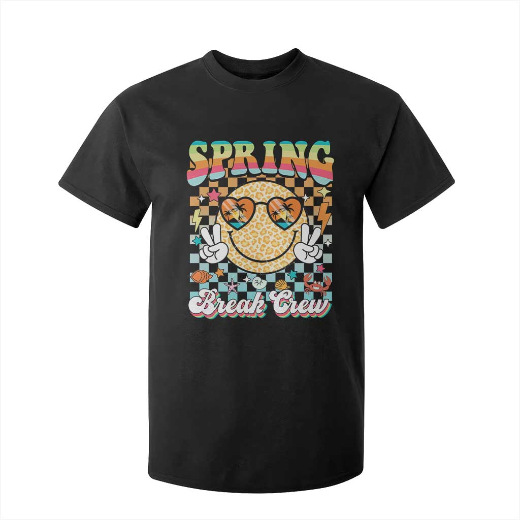 Funny Spring Break Crew T Shirt For Kid Spring Vacation Beach Family Matching TS11 Black Print Your Wear