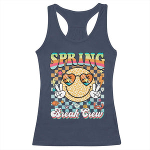 Funny Spring Break Crew Racerback Tank Top Spring Vacation Beach Family Matching TS11 Navy Print Your Wear