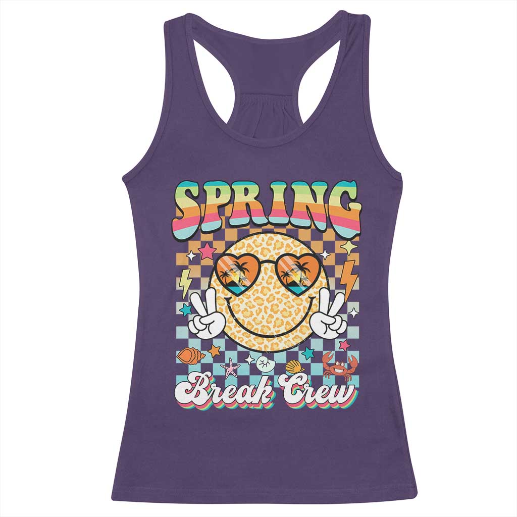 Funny Spring Break Crew Racerback Tank Top Spring Vacation Beach Family Matching TS11 Purple Print Your Wear