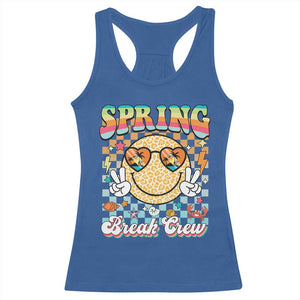 Funny Spring Break Crew Racerback Tank Top Spring Vacation Beach Family Matching TS11 Royal Blue Print Your Wear