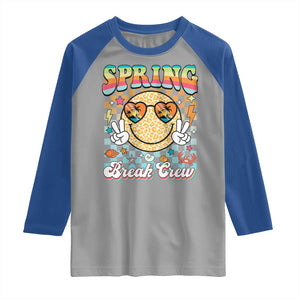 Funny Spring Break Crew Raglan Shirt Spring Vacation Beach Family Matching TS11 Sport Gray Royal Print Your Wear