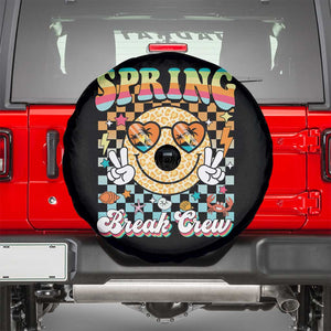 Funny Spring Break Crew Spare Tire Cover Spring Vacation Beach Family Matching TS11 Black Print Your Wear