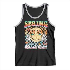 Funny Spring Break Crew Tank Top Spring Vacation Beach Family Matching TS11 Black Athletic Heather Print Your Wear