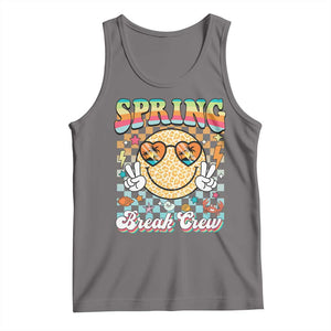 Funny Spring Break Crew Tank Top Spring Vacation Beach Family Matching TS11 Deep Heather Print Your Wear