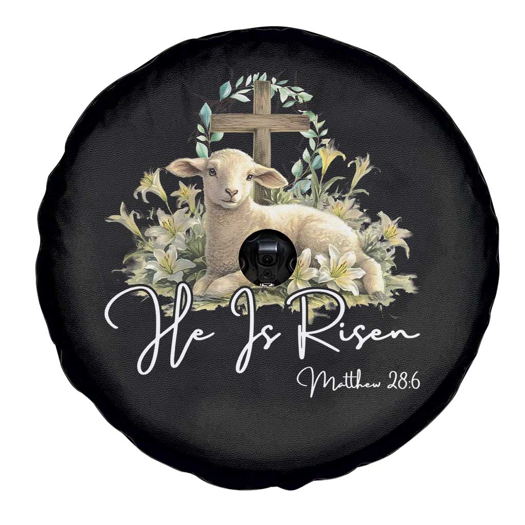 He Is Risen Spare Tire Cover Christian Religious Easter Day Bible Verse Sheep TS11 Print Your Wear
