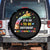 It's Ok To Be Different Autism Awareness Spare Tire Cover Rainbow Giraffe Puzzle TS11 No hole Black Print Your Wear