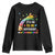 It's Ok To Be Different Autism Awareness Youth Sweatshirt Rainbow Giraffe Puzzle TS11 Black Print Your Wear