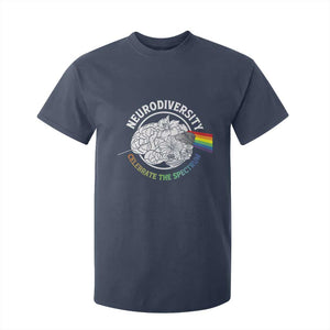 Neurodiversity Celebrate The Spectrum T Shirt For Kid Brain Autism Awareness ASD ADHD TS11 Navy Print Your Wear