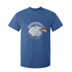 Neurodiversity Celebrate The Spectrum T Shirt For Kid Brain Autism Awareness ASD ADHD TS11 Royal Blue Print Your Wear
