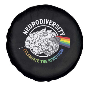 Neurodiversity Celebrate The Spectrum Spare Tire Cover Brain Autism Awareness ASD ADHD TS11 Print Your Wear
