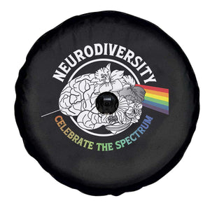 Neurodiversity Celebrate The Spectrum Spare Tire Cover Brain Autism Awareness ASD ADHD TS11 Print Your Wear