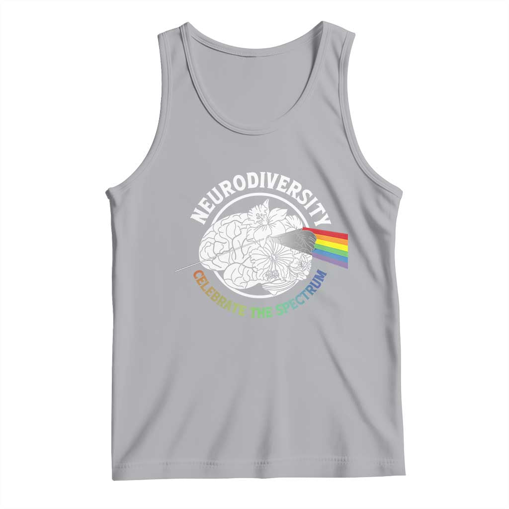 Neurodiversity Celebrate The Spectrum Tank Top Brain Autism Awareness ASD ADHD TS11 Athletic Heather Print Your Wear
