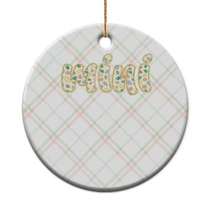 Autism Mini Ceramic Ornament Autism Awareness Mental Health Puzzle Glitter Print TS11 1pc Christmas Plaid Print Your Wear