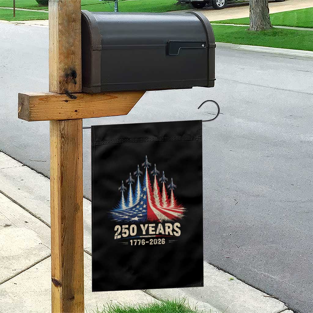 250 Years American 1776 2026 Garden Flag USA 250th Anniversary 4th of July US Flag Jets TS11 Print Your Wear