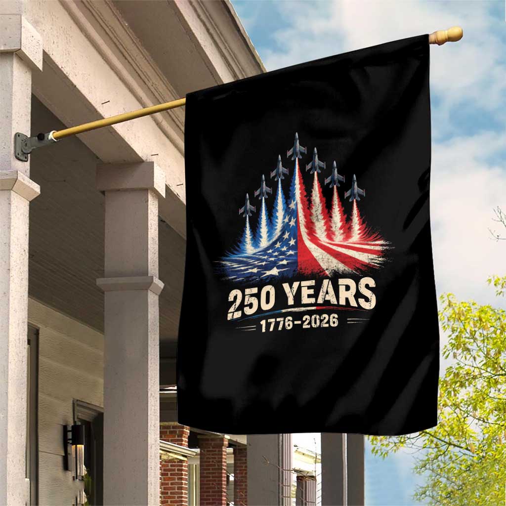 250 Years American 1776 2026 Garden Flag USA 250th Anniversary 4th of July US Flag Jets TS11 Print Your Wear
