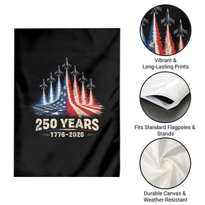 250 Years American 1776 2026 Garden Flag USA 250th Anniversary 4th of July US Flag Jets TS11 Print Your Wear