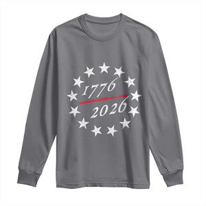 250 Years America Anniversary Long Sleeve Shirt 13 Stars 1776 2026 250th Independence Day TS11 Charcoal Print Your Wear