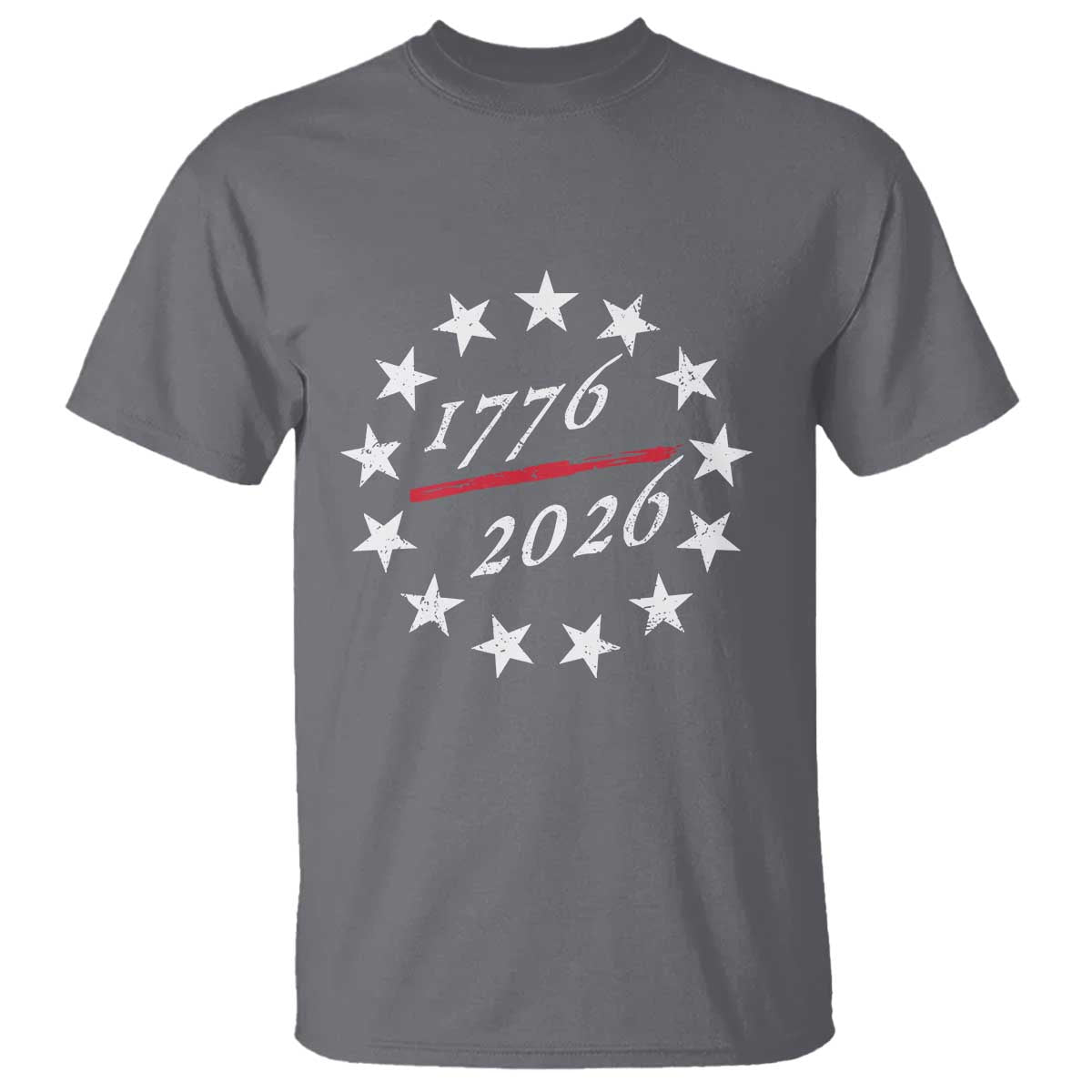 250 Years America Anniversary T Shirt 13 Stars 1776 2026 250th Independence Day TS11 Charcoal Print Your Wear