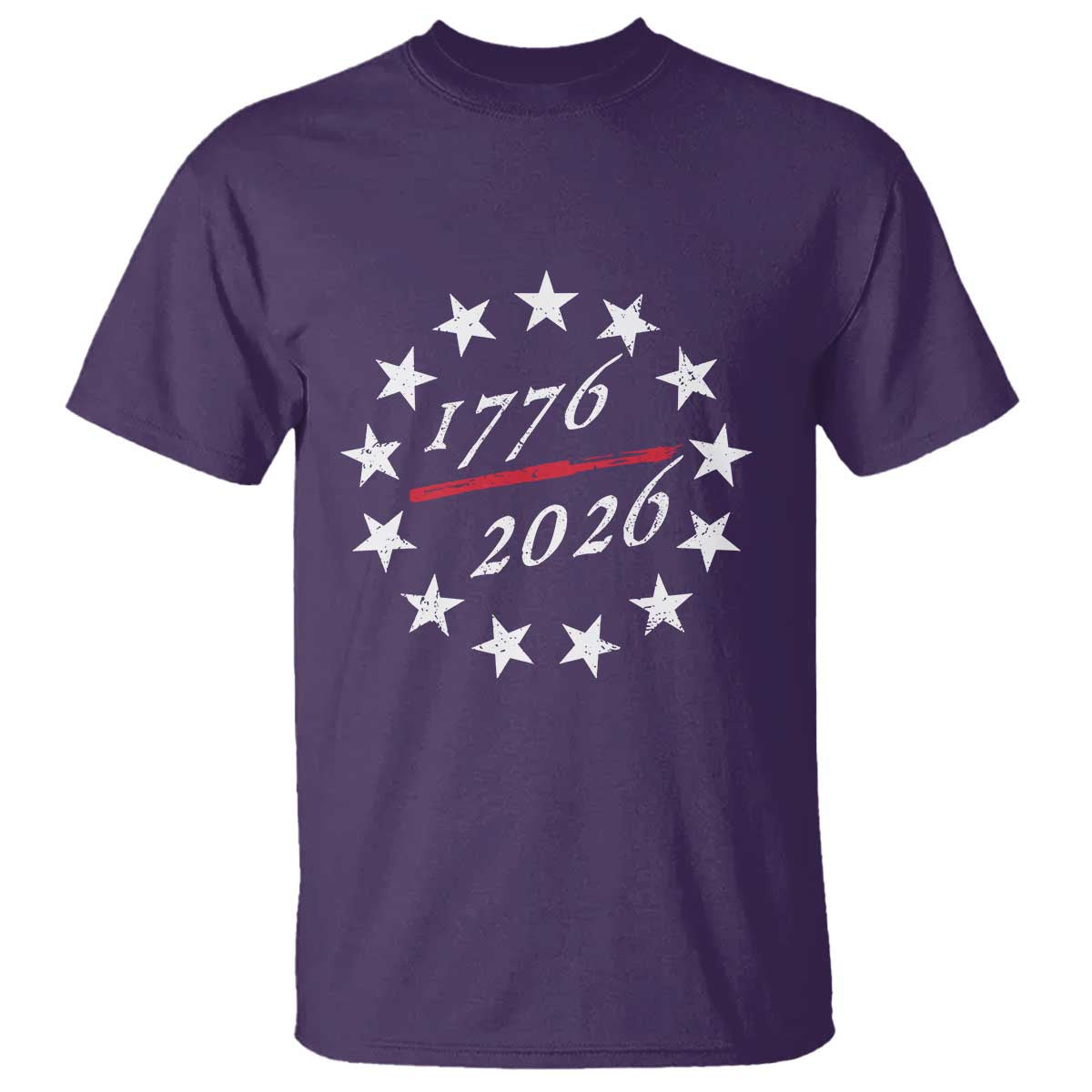 250 Years America Anniversary T Shirt 13 Stars 1776 2026 250th Independence Day TS11 Purple Print Your Wear