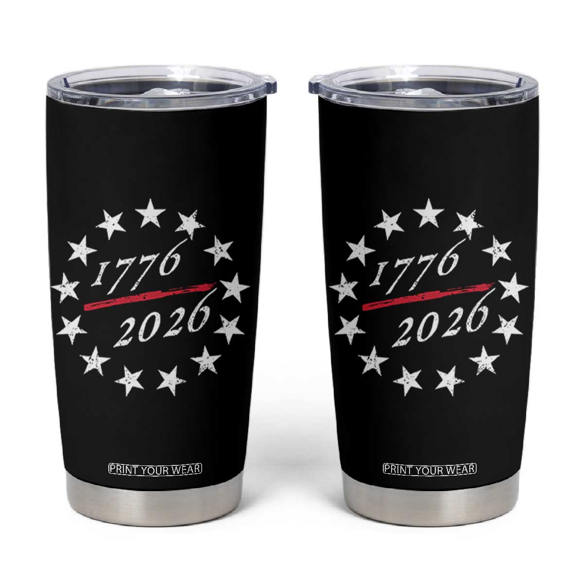 250 Years America Anniversary Tumbler Cup 13 Stars 1776 2026 250th Independence Day TS11 Black Print Your Wear