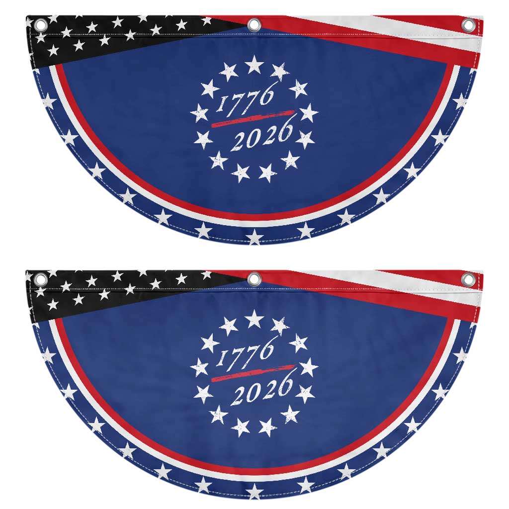 250 Years America Anniversary Patriotic Fan Flag 13 Stars 1776 2026 250th Independence Day