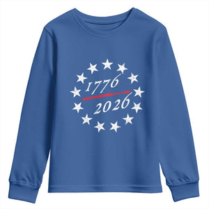 250 Years America Anniversary Youth Sweatshirt 13 Stars 1776 2026 250th Independence Day TS11 Royal Blue Print Your Wear