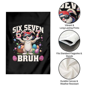 Funny Easter Day Six Seven Bruh Garden Flag 67 Bunny Easter Eggs TS11 Print Your Wear
