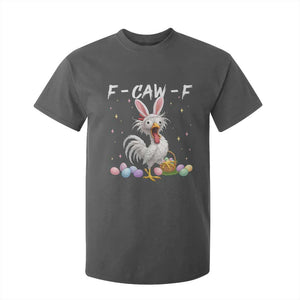 Funny Easter Day F Caw F Chicken Bunny Rooster Meme T Shirt For Kid TS11 Dark Heather Print Your Wear