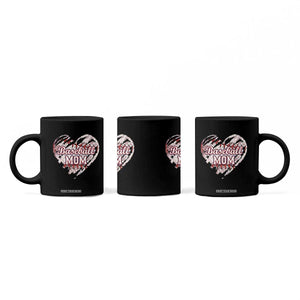 Baseball Mom Coffee Mug Baseball Mama Life Game Day Vintage Heart TS11 Print Your Wear