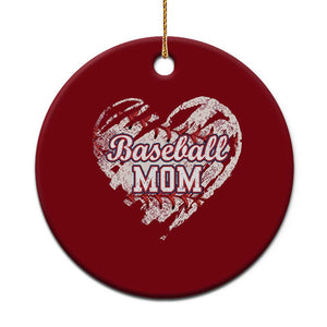 Baseball Mom Ceramic Ornament Baseball Mama Life Game Day Vintage Heart TS11 1pc Red Print Your Wear