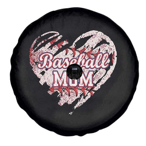 Baseball Mom Spare Tire Cover Baseball Mama Life Game Day Vintage Heart TS11 Print Your Wear