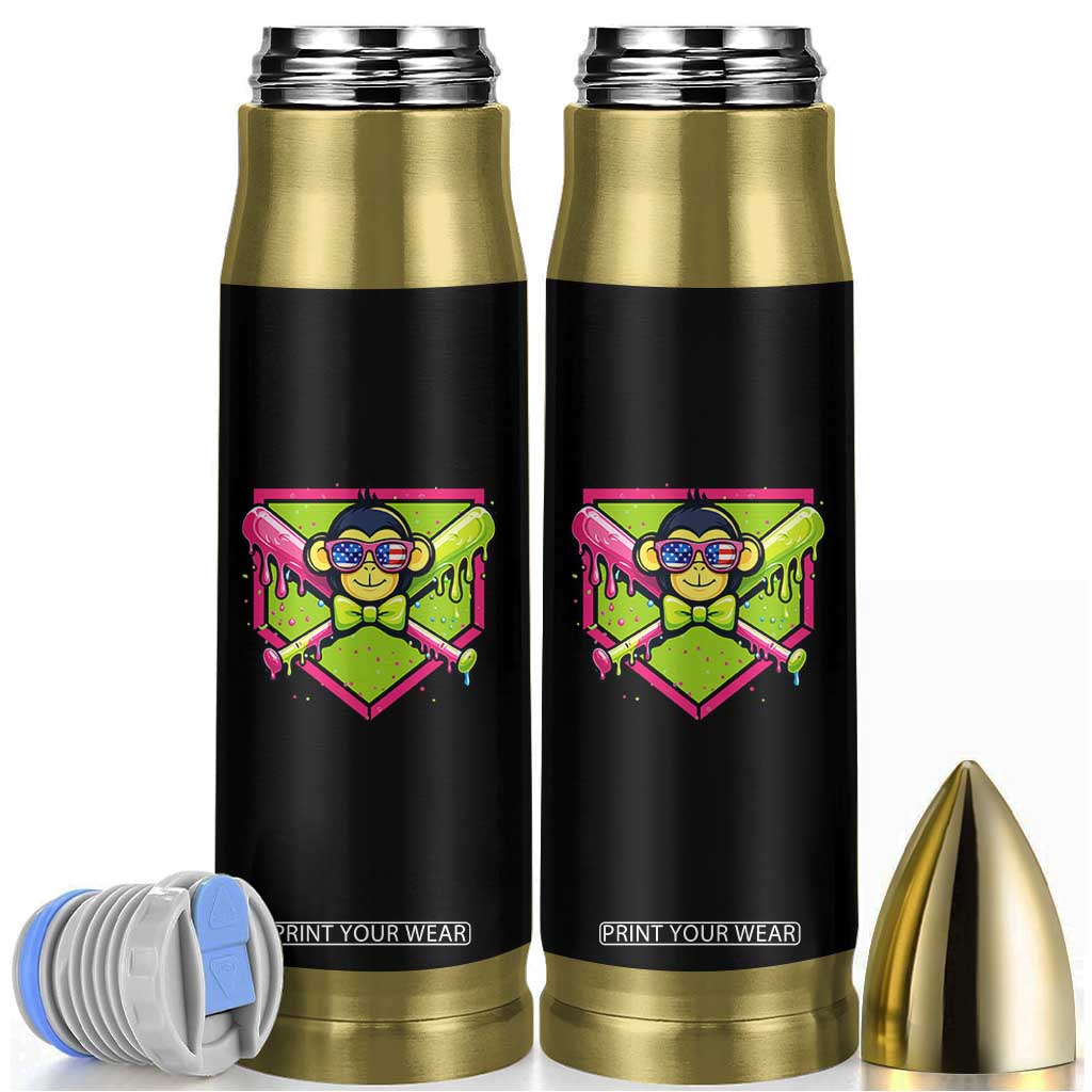 Party Monkey Baseball Drip Funny Animals Lover Bullet Tumbler TS11 Black Print Your Wear