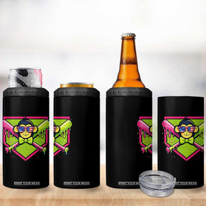Party Monkey Baseball Drip Funny Animals Lover 4 in 1 Can Cooler Tumbler TS11 Print Your Wear